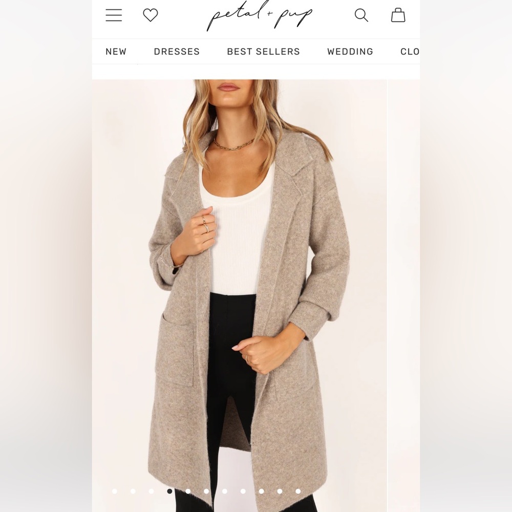 Petal + Pup - Skylar open front coatigan
